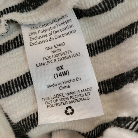 4/$30🌟Terra & Sky Stripe White n Black - Picture 5 of 5